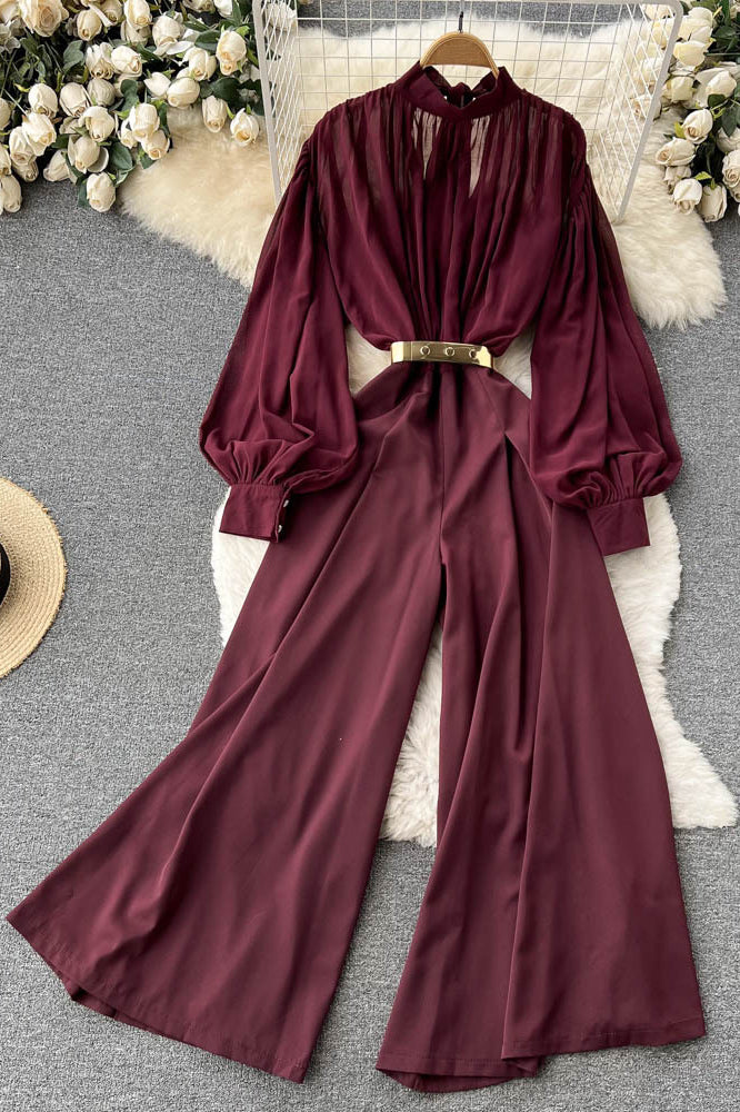 Fashion Women Long Sleeve Romper Jumpsuit