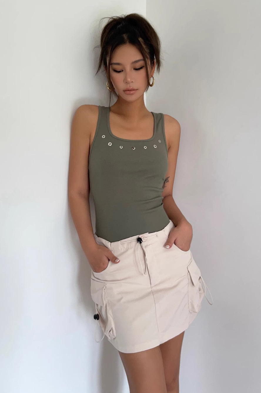 Women's Sleeveless Scoop Neck Cami Tee Shirt