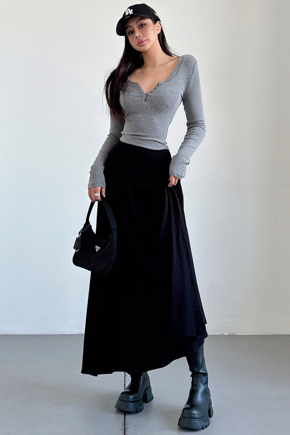 Retro Women Wool A-Line Skirt