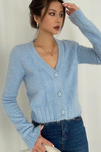 Women's Long Sleeve Wrap V-Neck Sweater
