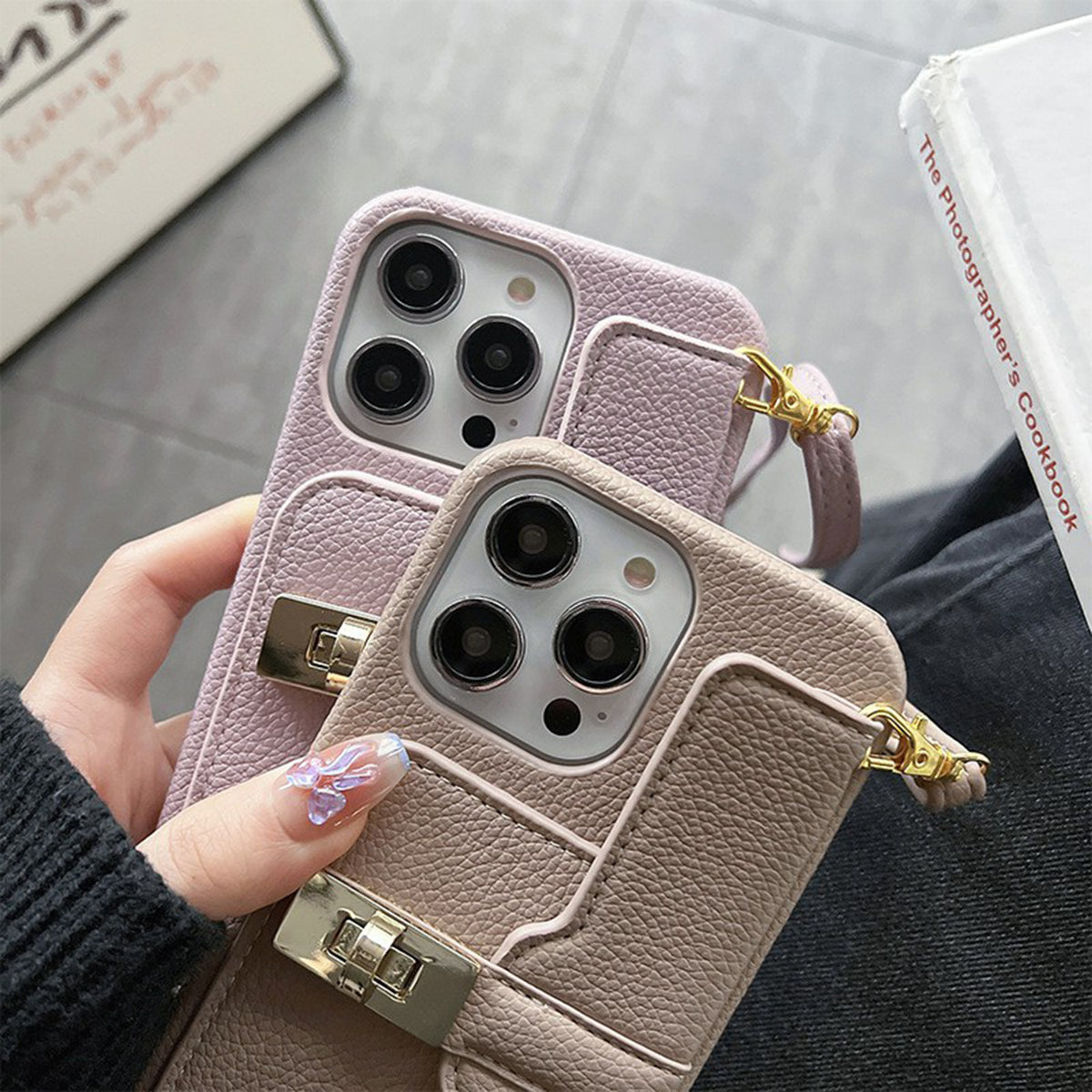 Luxury Women's Shoulder Crossbody Bag Wallet Box Suitable For Iphone 11 12 13 14 Series Leather Strap Shockproof Phone Case