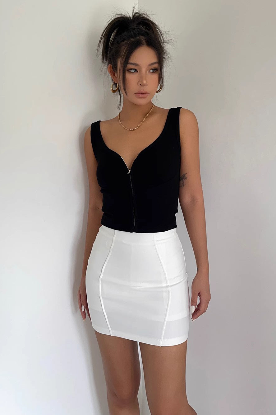 Women's Sexy Fitted A-Line Solid Skirt