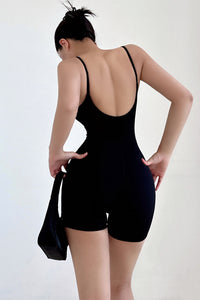 Sexy Women Sleeveless Strap Tight Backless Romper Jumpsuit