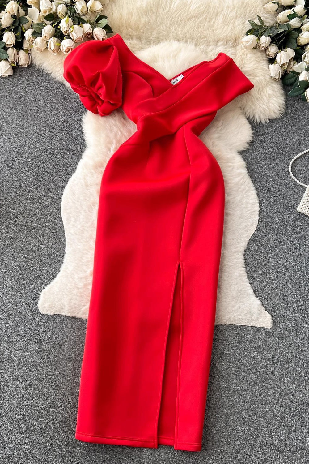 Sexy Women Slash Neck Strapless Maxi Dress