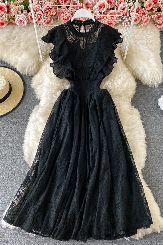 Sexy Women Lace Sleeveless Maxi Dress