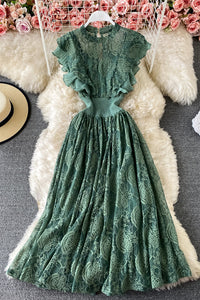 Sexy Women Lace Sleeveless Maxi Dress