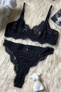 Sexy Women Lace Underwear Lingerie Set