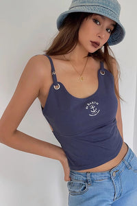 Women's Sexy Spaghetti Straps Fitted Tank Tops