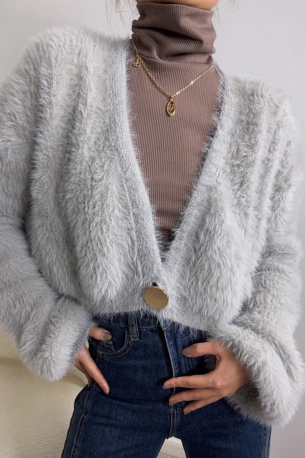 Women's Single Button Open Front Cardigan Sweaters