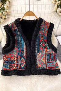 Retro Sleeveless Cardigan Jacket Coat