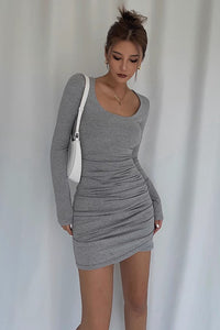 Women's Sexy Ruched Party Club Bodycon Dress