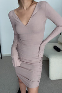 Women's Sexy Wrap V-Neck Bodycon Dress