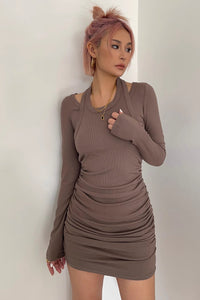 Women's Sexy Long Sleeve Bodycon Dress