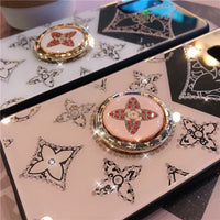 Glitter Diamond Phone Case Bling Cover For Samsung Galaxy S23 Ultra S22 Plus S21 Ultra Case With Ring Phone Holder