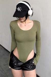 Women Fashion Long Sleeve Bodysuit