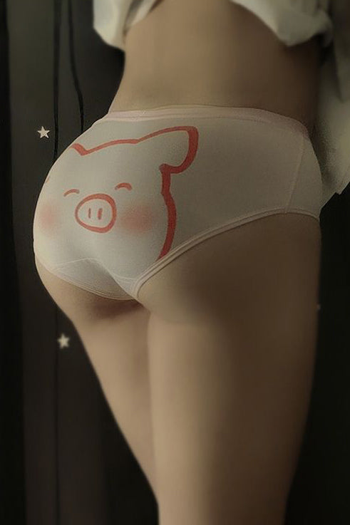 Women Cute Animal Pattern Stretch Underpant Panty