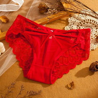 Sexy Women Lace Gauze Underpant Brief Panty