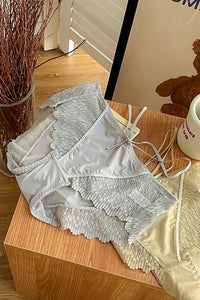 Sexy Women Lace Gauze Underpant Brief Panty