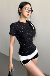 Fashion Women Short Sleeve Top Tee