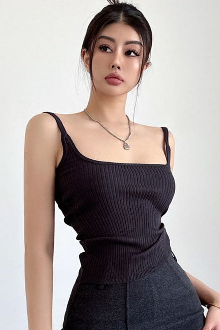 Fashion Women Tight Knit Strap Vest Tank Top