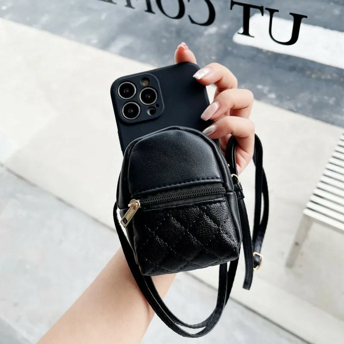 Phone Case - Lanyard Crossbody Leather Cosmetic Bag Wallet Phone Case for iPhones 11 12 13 14 15 Women's Purse Cards Holder Cover