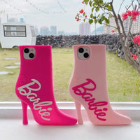 Cute Cartoon High-Heeled Shoes Phone Case Soft Gel Rubber Silicone 3D Cartoon Cover Cool Cases for iPhone 11 12 13 14 15