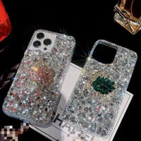 Women Fashion Transparent Lens Camera Glitter Diamond Soft Phone Case For Iphone Cover Clear For Iphone 11 12 13 14 15
