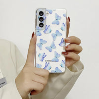 Fashion Butterfly Phone Case for Samsung Apple Cute Animals Shell Clear Soft Silicone Cover