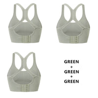 Women Fashion 3 Pieces Bras For Underwear Lingerie Add Pad Bra Seamless Push Up Bralette Brassiere Wireless Sports