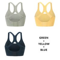 Women Fashion 3 Pieces Bras For Underwear Lingerie Add Pad Bra Seamless Push Up Bralette Brassiere Wireless Sports