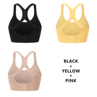 Women Fashion 3 Pieces Bras For Underwear Lingerie Add Pad Bra Seamless Push Up Bralette Brassiere Wireless Sports