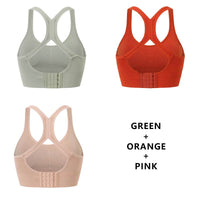 Women Fashion 3 Pieces Bras For Underwear Lingerie Add Pad Bra Seamless Push Up Bralette Brassiere Wireless Sports