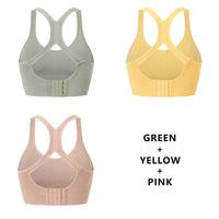 Women Fashion 3 Pieces Bras For Underwear Lingerie Add Pad Bra Seamless Push Up Bralette Brassiere Wireless Sports