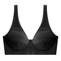 Women Fashion Bras for Underwear Lingerie Add Pad Bra Open Back Bralette Deep U Brassiere Wireless Comfort Sports