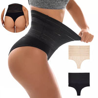 Women Fashion High Waist Shaping Thong Breathable Body Shaper Slimming Tummy Underwear Butt Lifter Seamless Panties Shaperwear