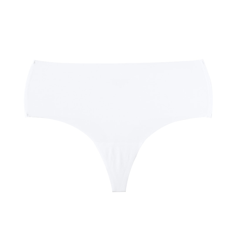 Women Fashion Panties Traceless Ice Silk Underwear High Waist G String Thong Female Lingerie