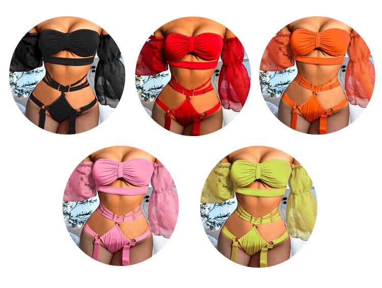 Woman Fashion Strapless Bra Set Lingerie French Underwear Wireless Intimate Push Up Bra Underpant Garters 2 Piece Underwear