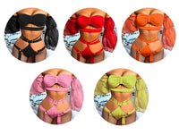 Woman Fashion Strapless Bra Set Lingerie French Underwear Wireless Intimate Push Up Bra Underpant Garters 2 Piece Underwear