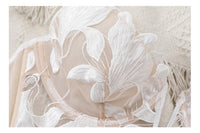 Women Fashion French Lace Bra Push Up Lingerie Embroidery Bralette Underwear Female Thin Deep V Brassiere Transparent Brassiere
