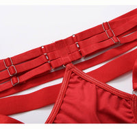 Woman Fashion Strapless Bra Set Lingerie French Underwear Wireless Intimate Push Up Bra Underpant Garters 2 Piece Underwear