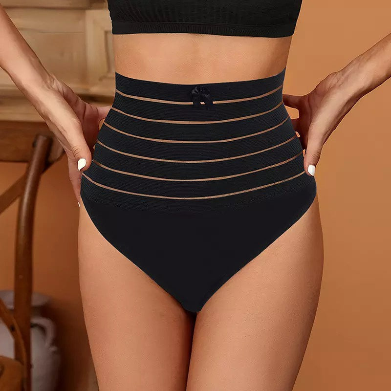 Women Fashion High Waist Shaping Thong Breathable Body Shaper Slimming Tummy Underwear Butt Lifter Seamless Panties Shaperwear